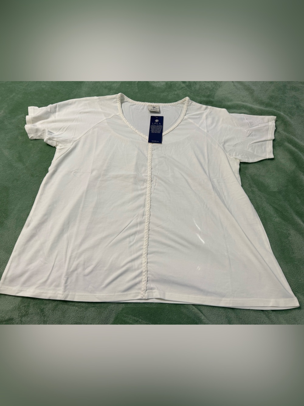 Laurie Felt Cotton Rayon Raglan Tee